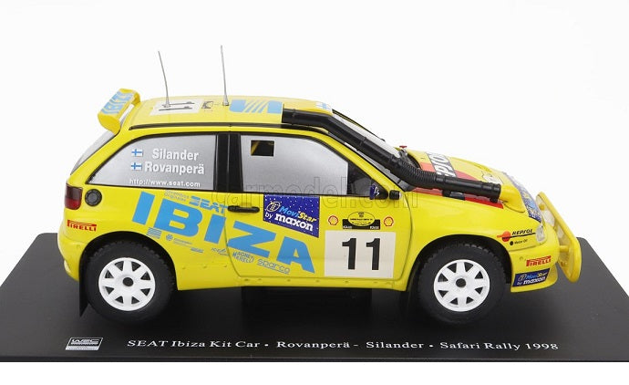 Seat Ibiza Kit Car Rovanpera - Silander Safari Rally 1998 - 1/24 Altaya