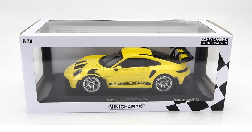 Porsche 911 GT3 RS yellow  2023 1/300pcs - 1/18 Minichamps