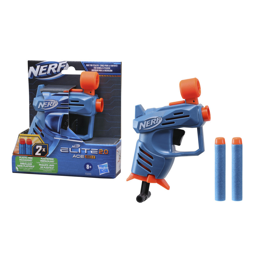 Pistol Nerf Elite 2.0 Ace SD-1 cu 2 gloante