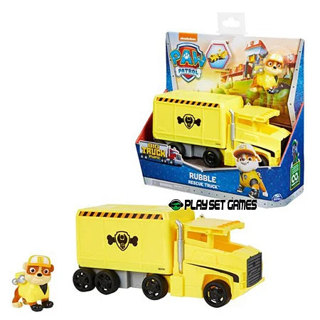 SET Figurina cu vehicul Paw Patrol - Big Truck Pups - RUBBLE