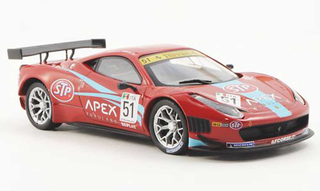 Ferrari 458 Italia GT3 Fia GT3 Silverstone 2011 cu vitrina plexiglass - 1/43 Altaya