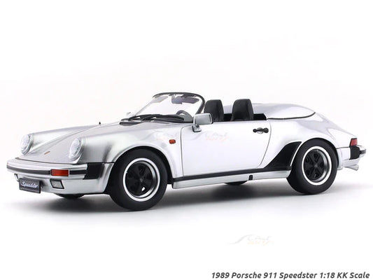 Porsche 911 Speedster year 1989 argintiu - 1:18 KK-Scale (Limited Edition  750Buc)