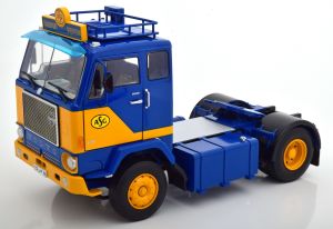 Camion Volvo 1965 albastru/galben - 1/18 Road Kings