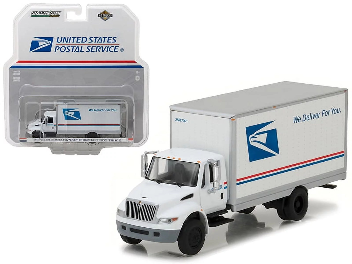 Camion Usps International Durastar Box Truck - 1/64 Greenlight