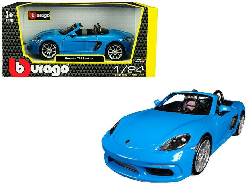 Porsche 718 Boxster bleu - 1/24 Bburago