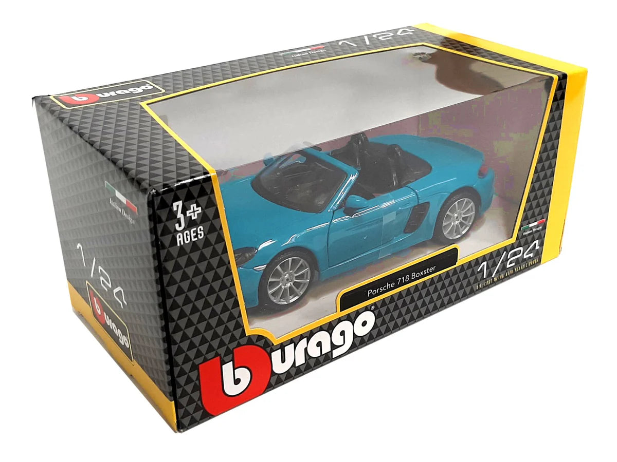 Porsche 718 Boxster bleu - 1/24 Bburago