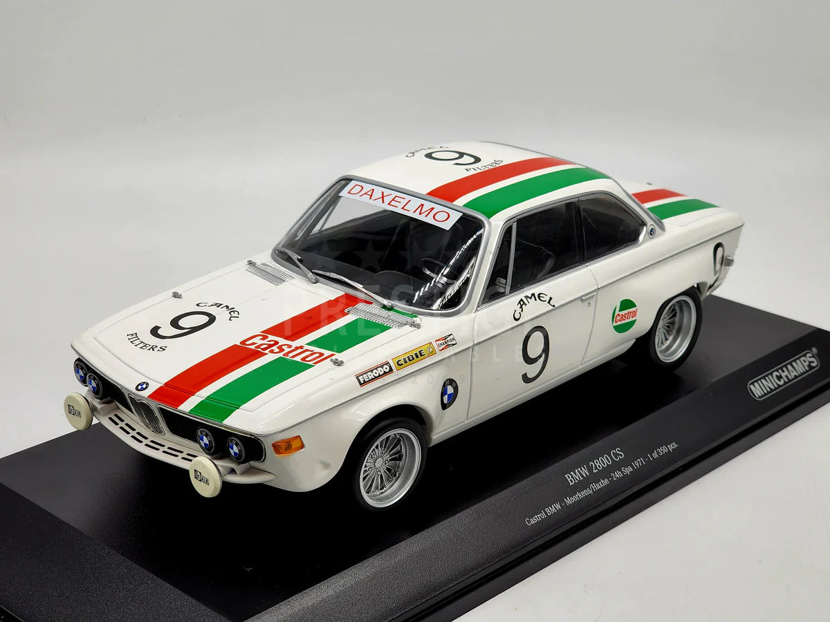 BMW 2800 cs Castrol 24h Spa 1971 1/350 pcs - 1/18 Minichamps