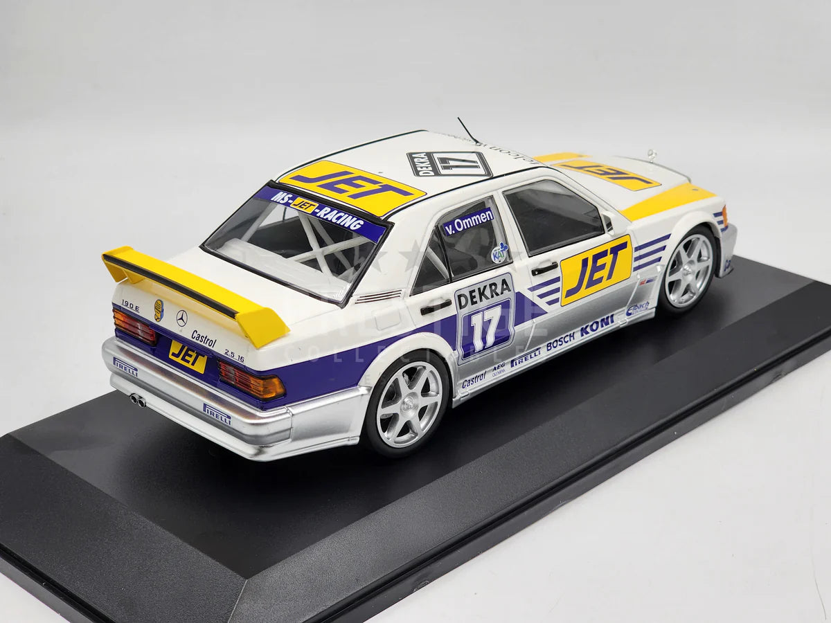 Mercedes-Benz 190E 2.5-16 Evo 1 Team MS Jet Racing - Jorg van Ommen 1/300pcs #17 - 1/18 Minichamps