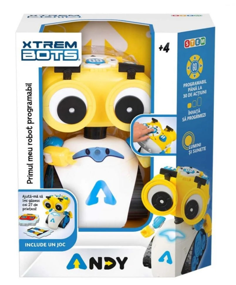 Robot interactiv Andy - Primul meu robot programabil - Blue Rocket