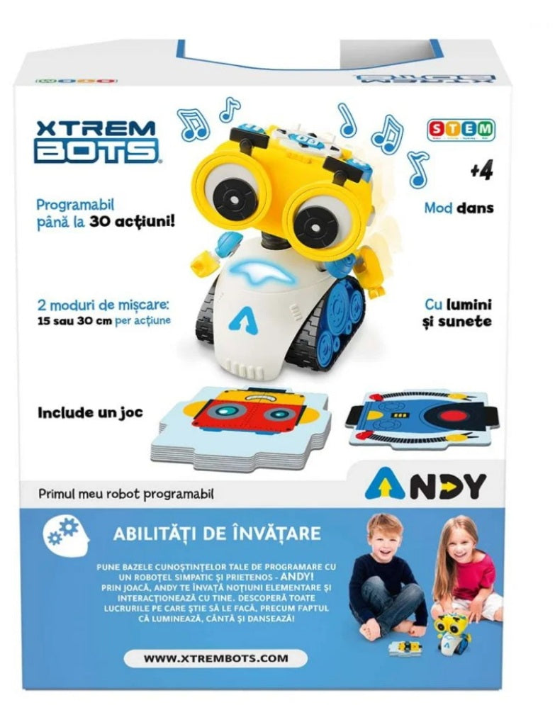 Robot interactiv Andy - Primul meu robot programabil - Blue Rocket