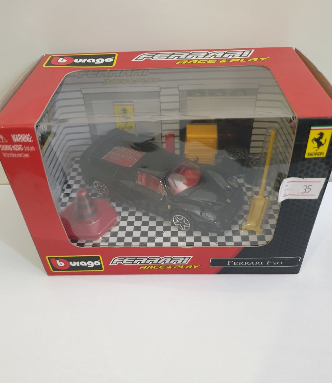 Ferrari F50 negru cu accesorii - 1/43 Bburago