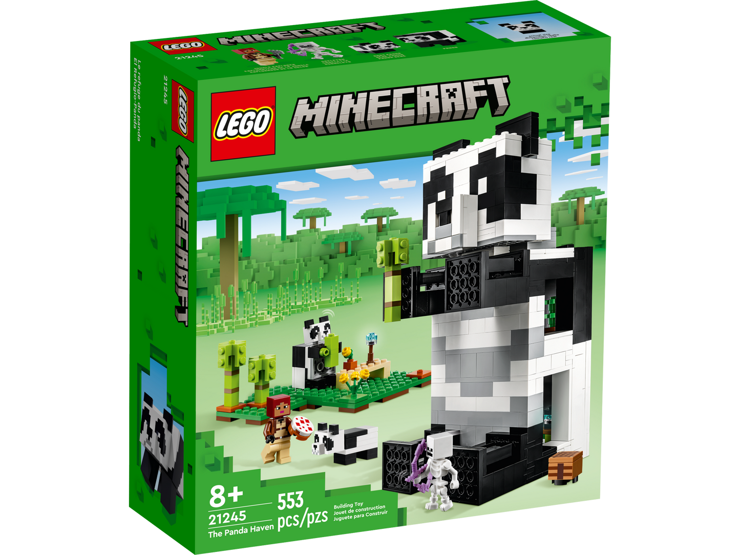 Lego Minecraft 21245 - Refugiul ursilor panda (553 piese)