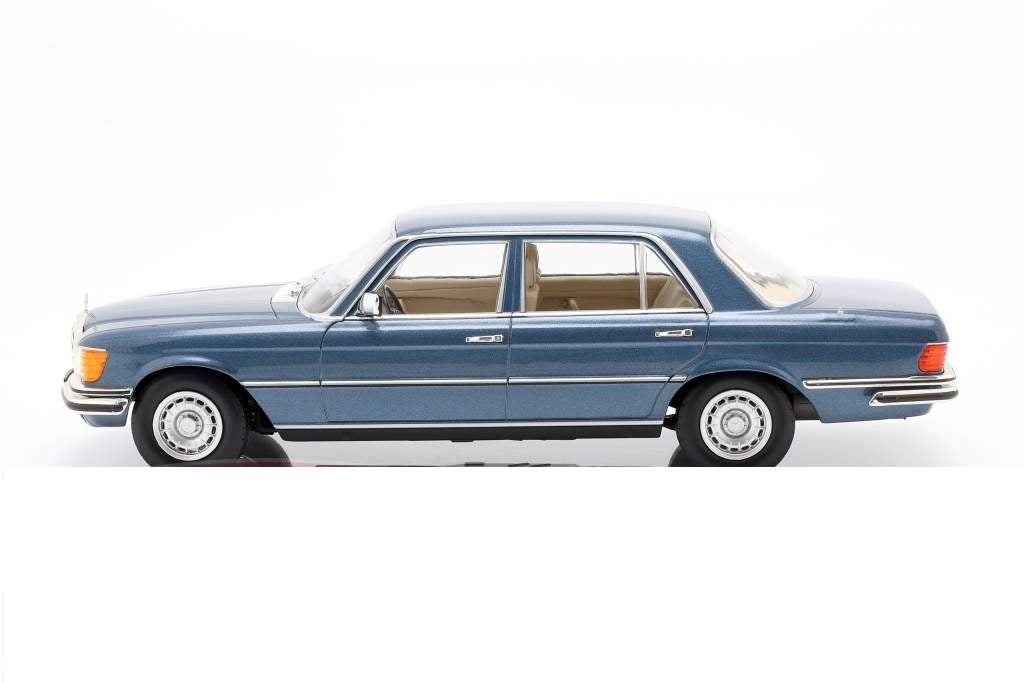 Mercedes 450 SEL (albastru metalic) - 1/18 IScale