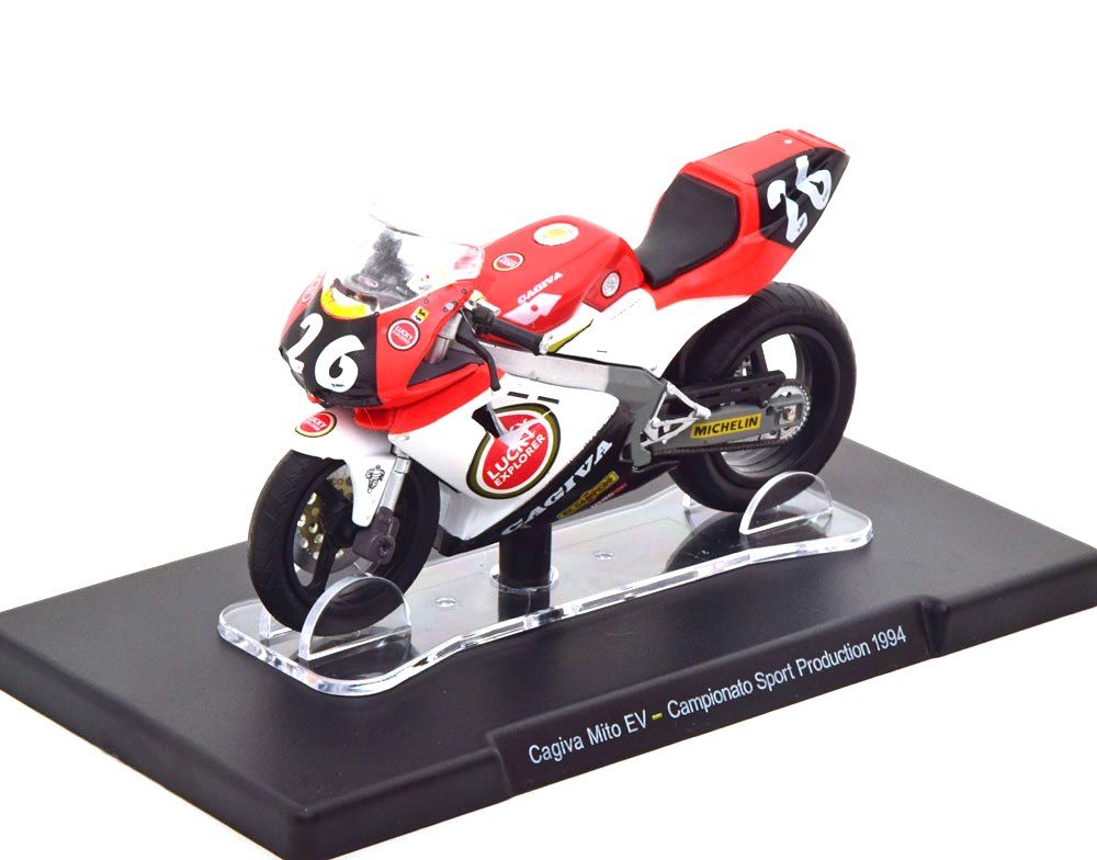 Motocicleta Cagiva Mito EV - Campionato Sport Production 1994 - 1/18 Altaya