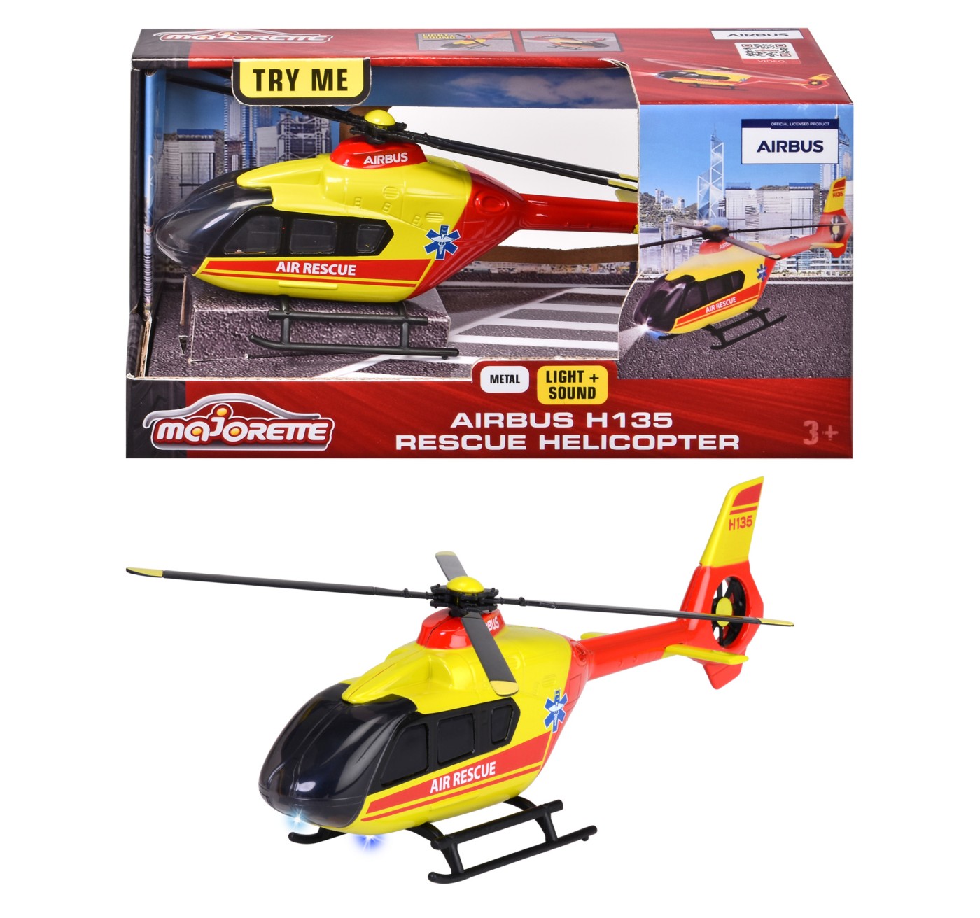 Elicopter Airbus H135 Rescue Helicopter - 1/43 Majorette