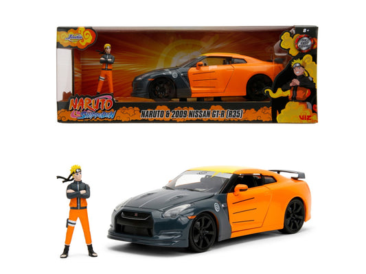 Nissan GT-R 2009 si figurina Naruto - 1/24 Jada