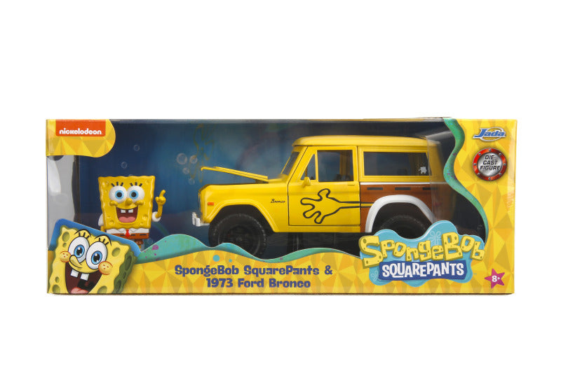 Ford Bronco 1973 si figurina SpongeBob - 1/24 Jada