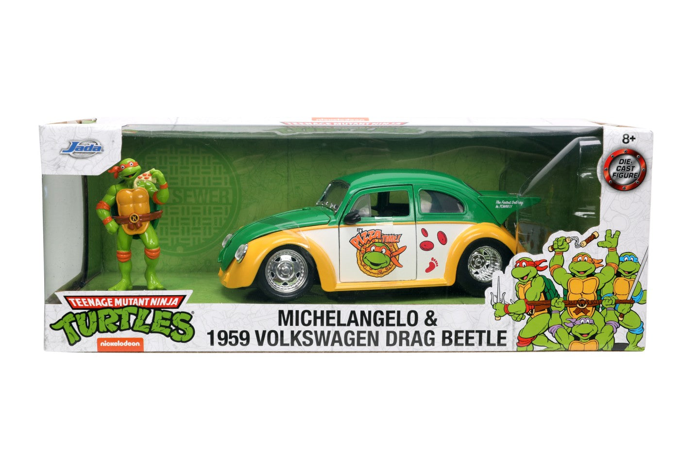 VW Drag Beetle 1959 si figurina Michelangelo - 1/24 Jada