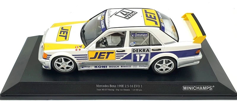 Mercedes-Benz 190E 2.5-16 Evo 1 Team MS Jet Racing - Jorg van Ommen 1/300pcs #17 - 1/18 Minichamps