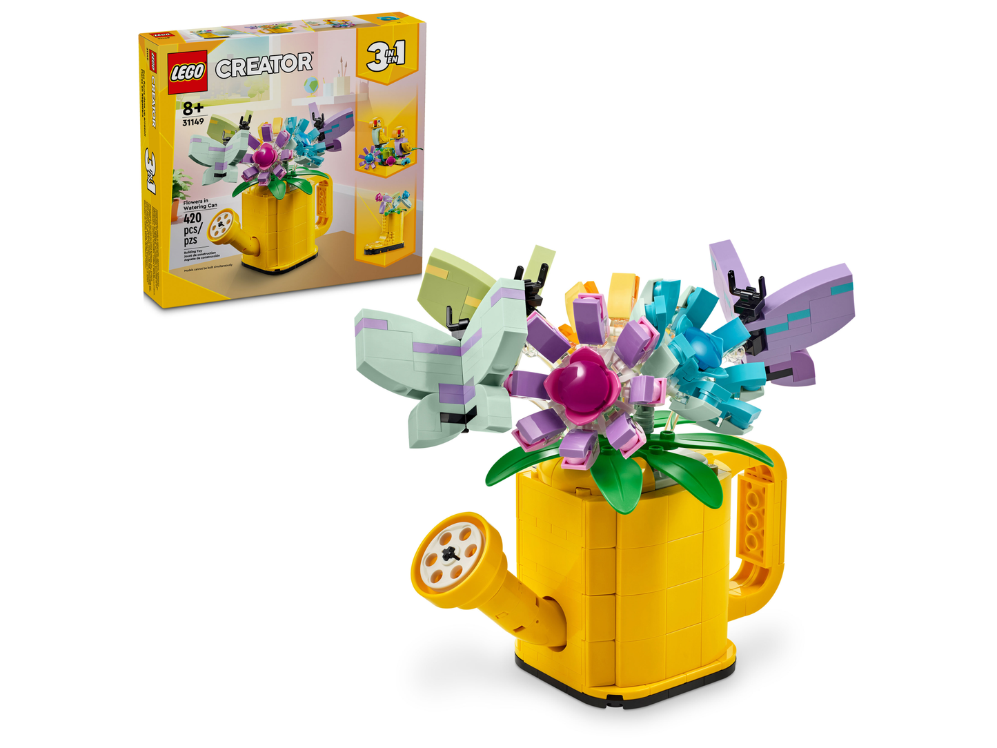 LEGO Creator 3 in 1 - Flori in stropitoare 31149 (420 piese)