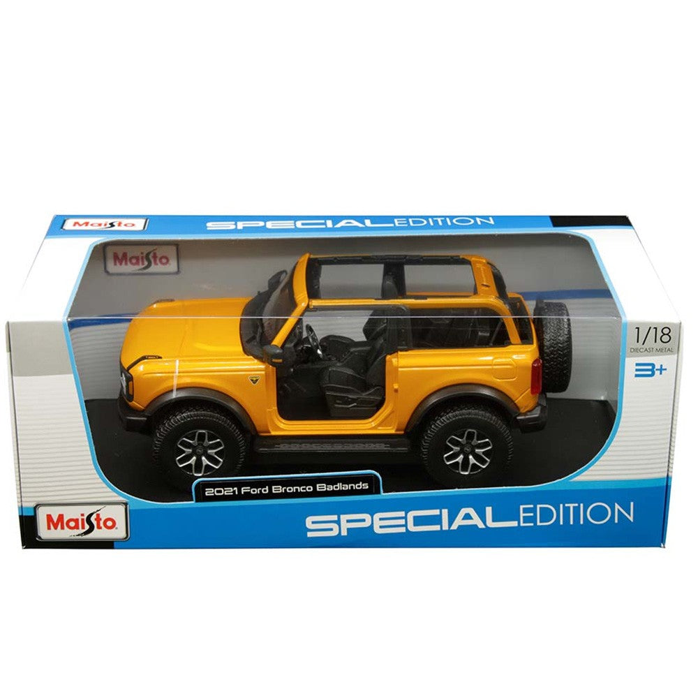 Ford Bronco Badlands 2021 portocaliu - 1/18 Maisto