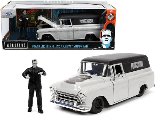 Chevy Suburban 1957 cu figurina Frankenstein - 1/24 Jada