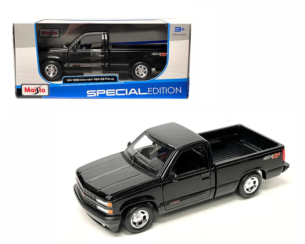 Chevrolet 454 SS Pick-up negru 1993 - 1/24 Maisto