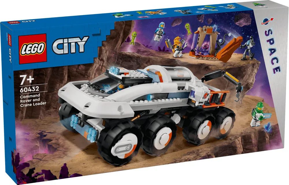 LEGO City 60432 - Rover de Comanda si Incarcator cu Macara (758 piese)