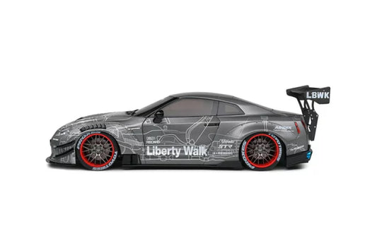 Nissan GT-R R35 cu Kit LBWK gri - 1/18 Solido