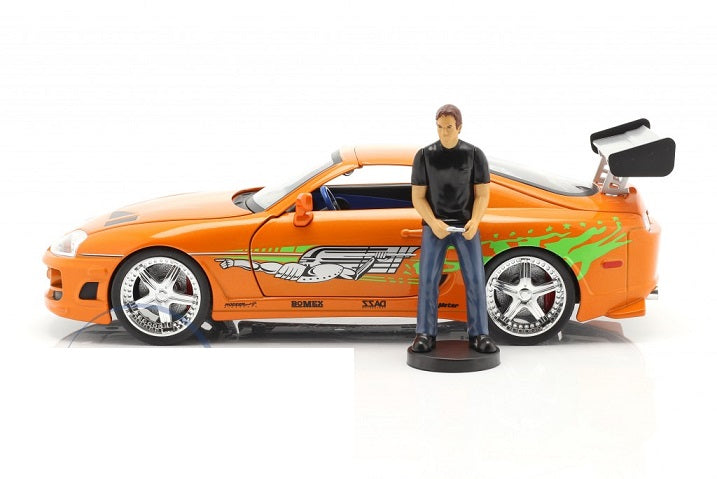 Toyota Supra 1995 cu lumini si figurina Brian - 1/18 Jada