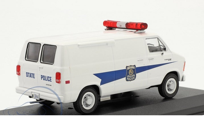 Dodge Ram B250 Van 1980 Indiana State Police cu vitrina plexiglass - 1/43 Greenlight