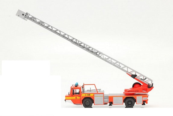 Iveco Magirus DLK 23-12 mit Drehleiter Feuerwehr Lam orange-rot - 1/43 Altaya