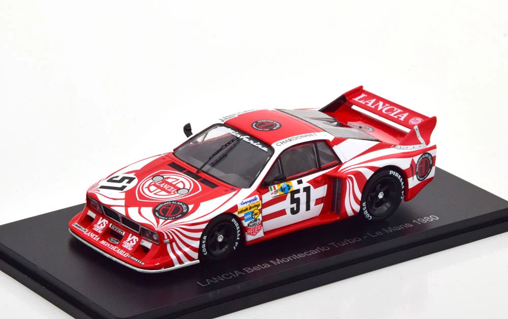 Lancia Beta Montecarlo Turbo #51 24h LeMans 1980 cu vitrina plexiglass - 1/43 Altaya