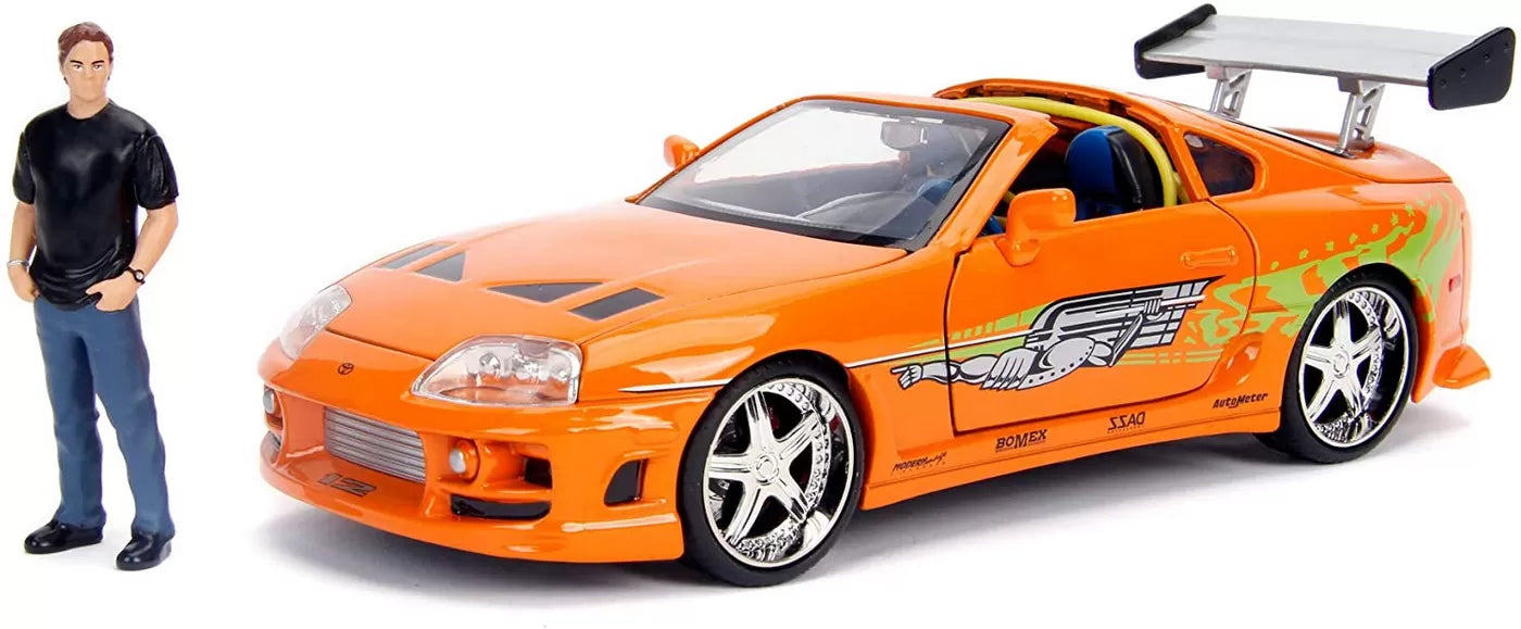 Toyota Supra cu figurina Brian - 1/24 Jada