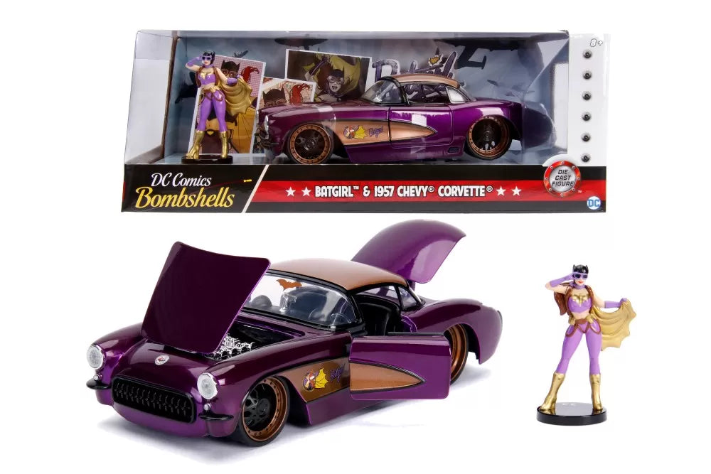 Chevy Corvette 1957 si Batgirl - 1/24 Jada