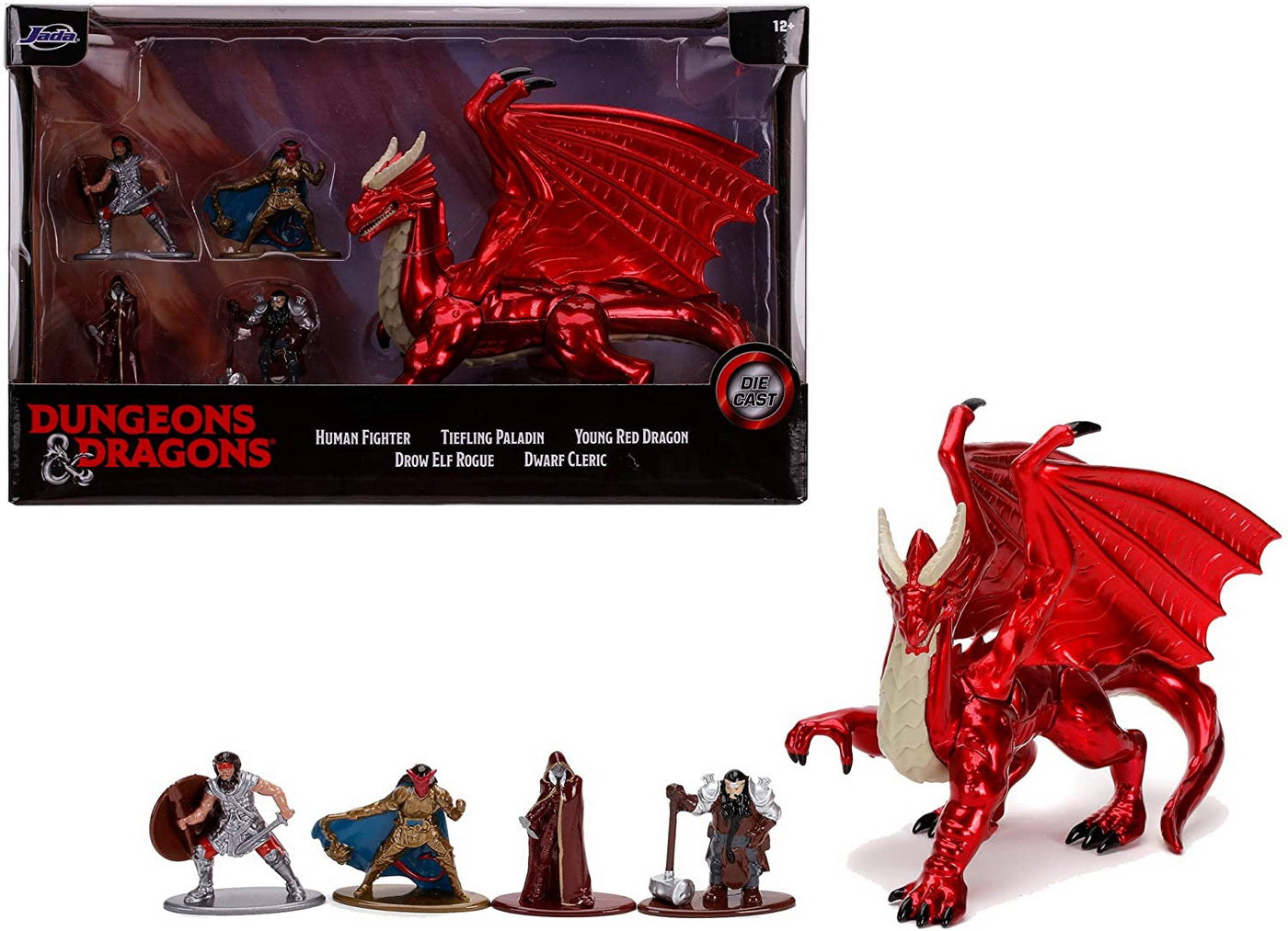 Set 5 Figurine metal 4cm Dungeons & Dragons - Jada