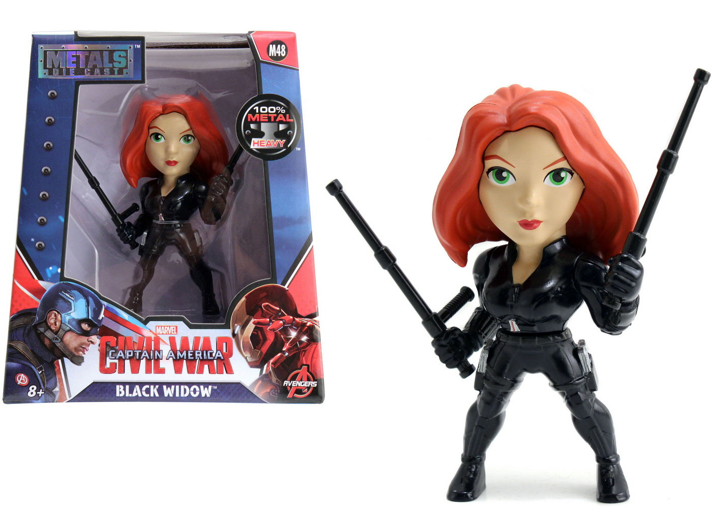 Figurina 10cm Marvel Civil War Captain America -  Black Widow