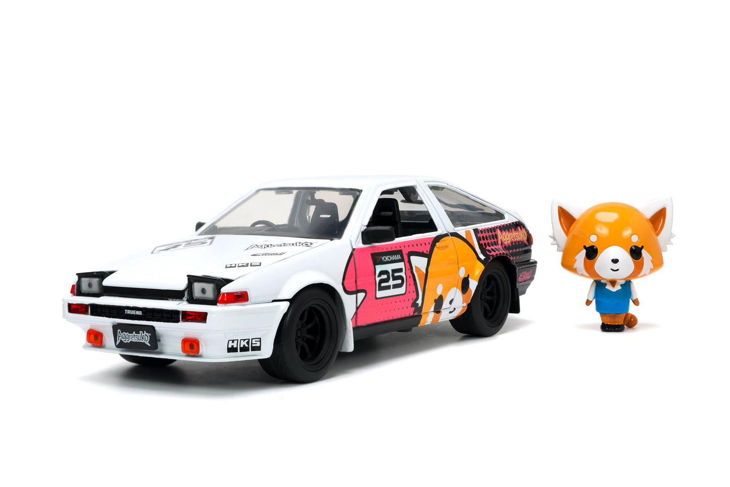 Toyota Trueno 1986 si figurina Aggretsuko - 1/24 Jada