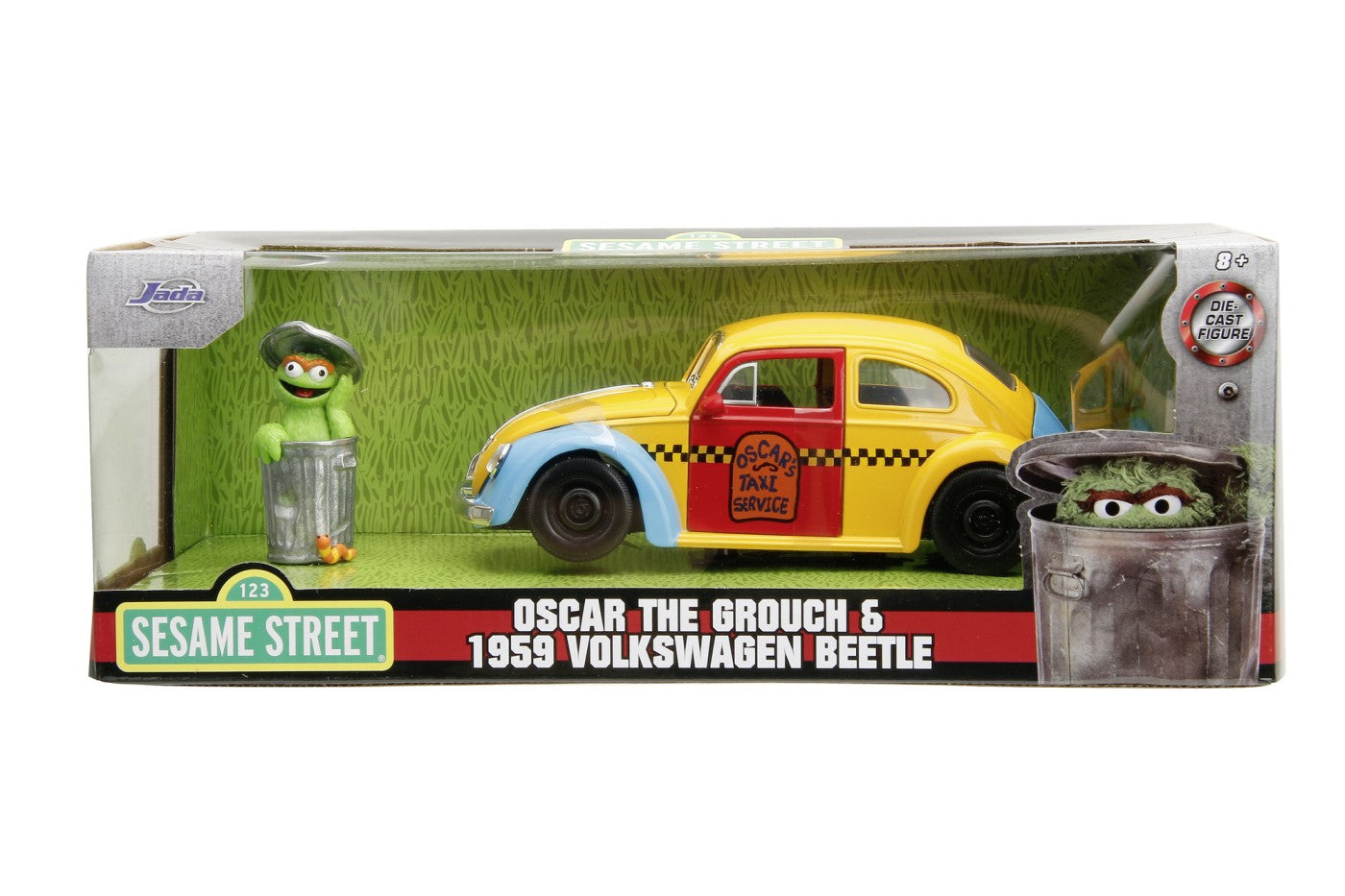 Vw Beetle 1959 cu figurina Oscar The Grouch - 1/24 Jada