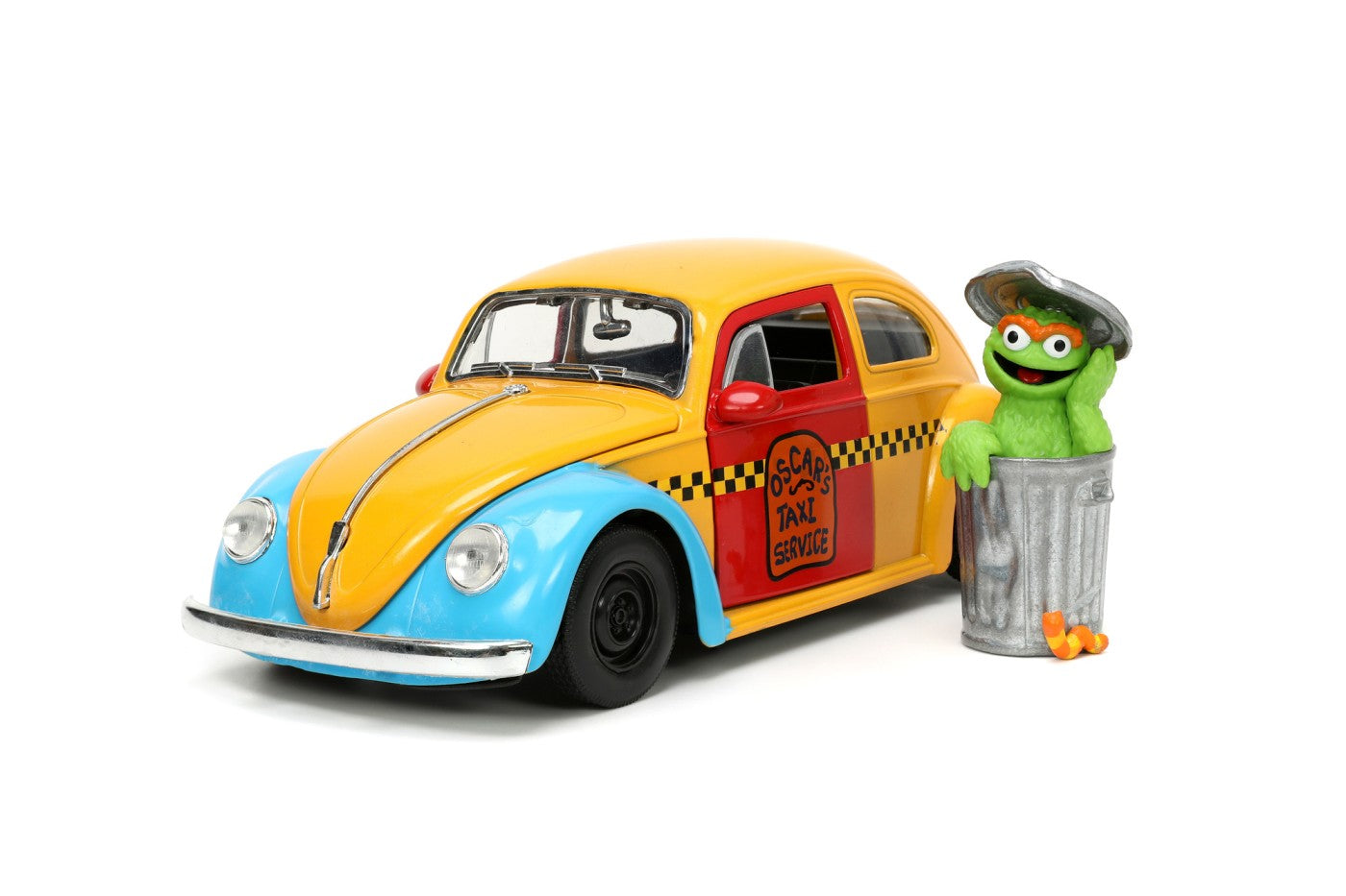 Vw Beetle 1959 cu figurina Oscar The Grouch - 1/24 Jada