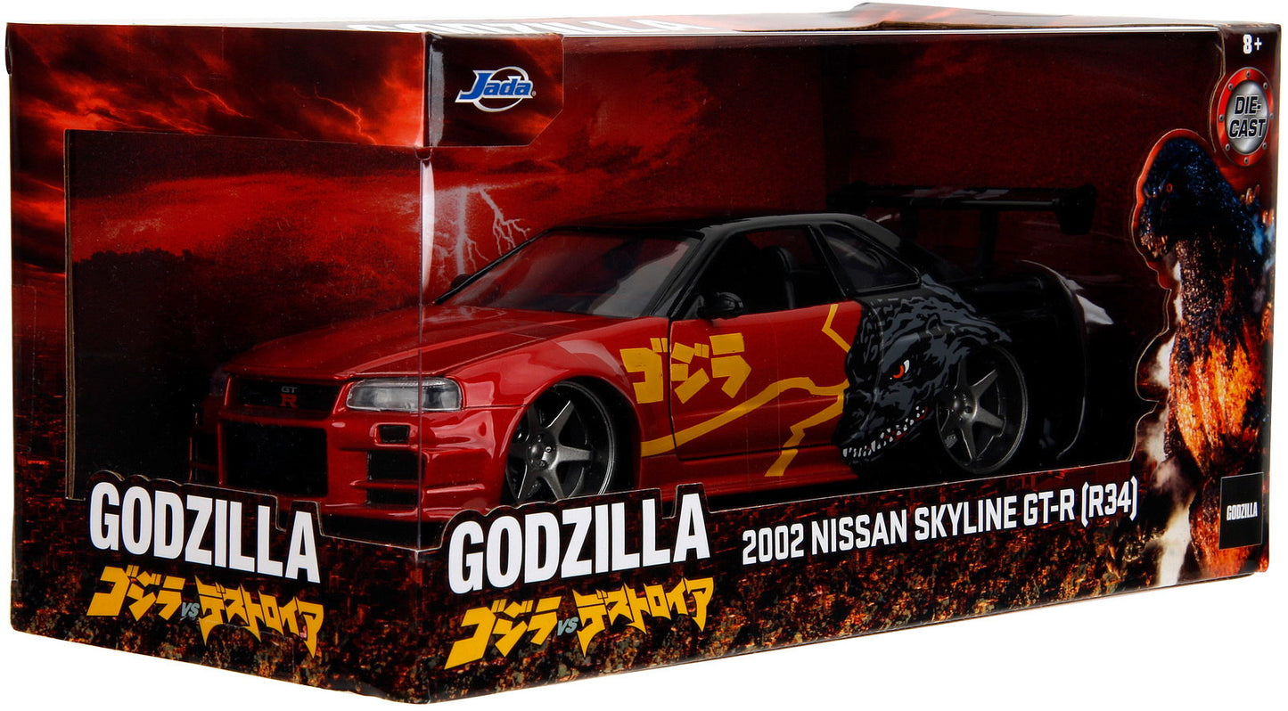 Nissan Skyline GT-R 2002 R34 Godzilla - 1/24 Jada