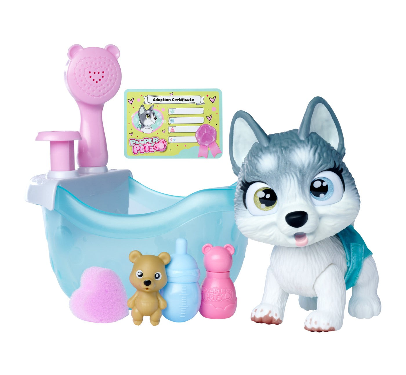 Figurina Pamper Petz Catelusul Husky la baita - Simba