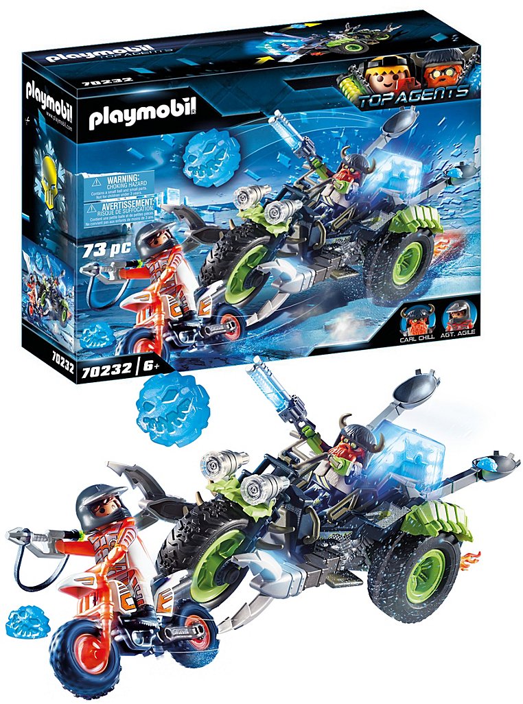 Playmobil  70232 Top Agents - Tricicleta pentru gheata si rebelii arctici