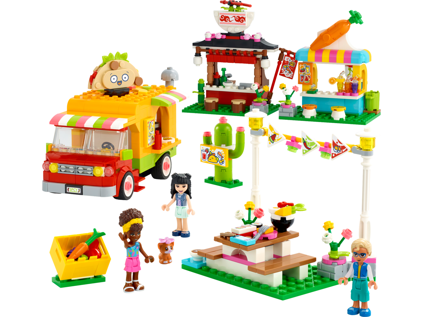 LEGO FRIENDS 41701 - Piata cu mancare stradala