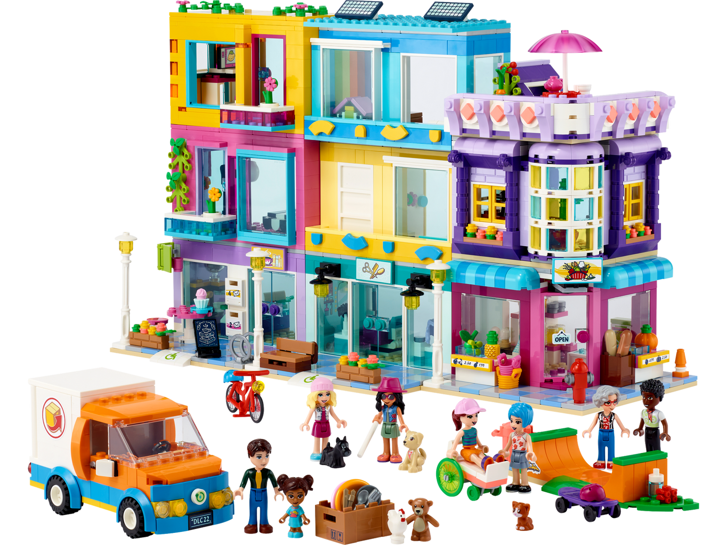 LEGO Friends 41704 - Cladirea de pe Strada principala  (1682 piese)