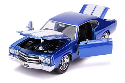 Chevrolet Chevelle SS 1970 albastru cu dungi albe - 1/24 Jada