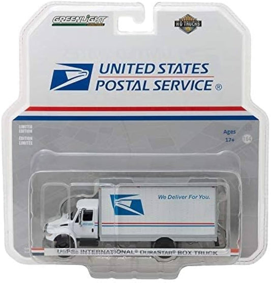 Camion Usps International Durastar Box Truck - 1/64 Greenlight