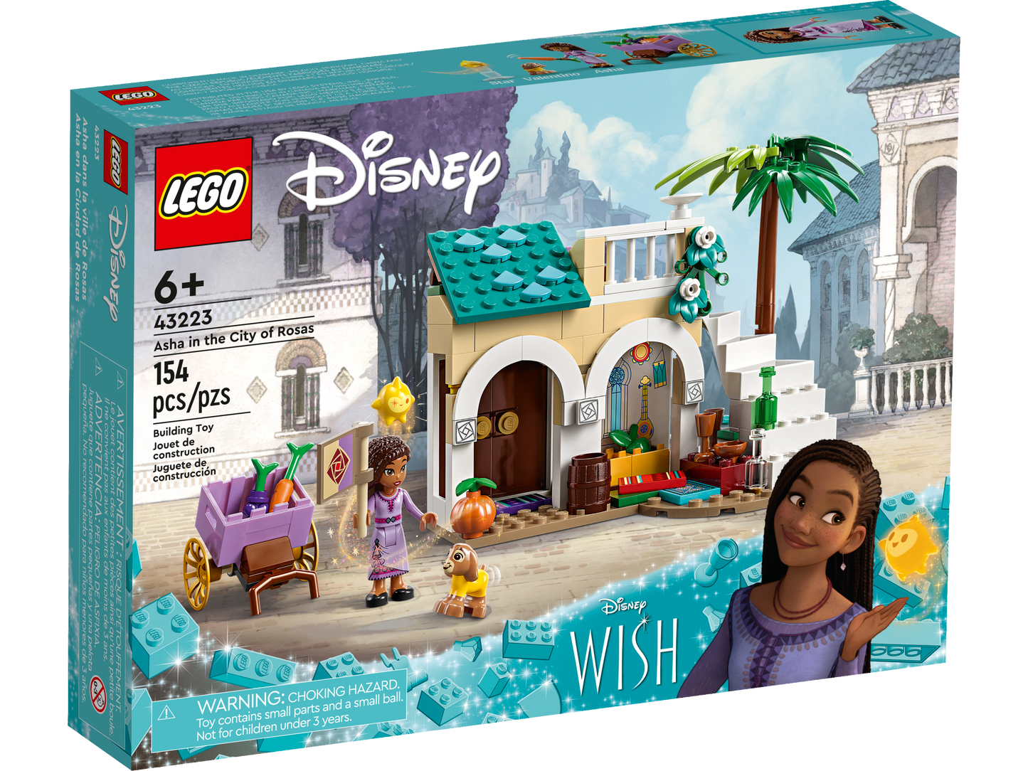 LEGO DISNEY 43223 - Asha in orasul rozelor ( 154 piese )