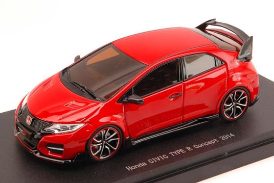 Honda Civic Type R Concept 2014 rosie cu vitrina plexiglass - 1/43 Ebbro