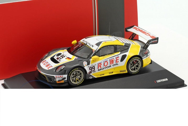 Porsche 911 GT3 R #99 ROWE 24h Spa 2019 cu vitrina plexiglass - 1/43 IxoModels